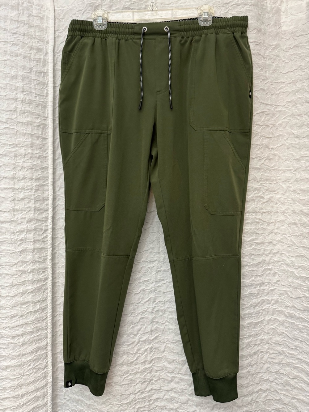 KOI Good Vibe Jogger Pant | Next Gen - Olive Green. Size: Regular Large